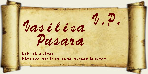 Vasilisa Pušara vizit kartica